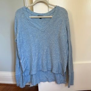 J Crew v Neck Blue Sweater